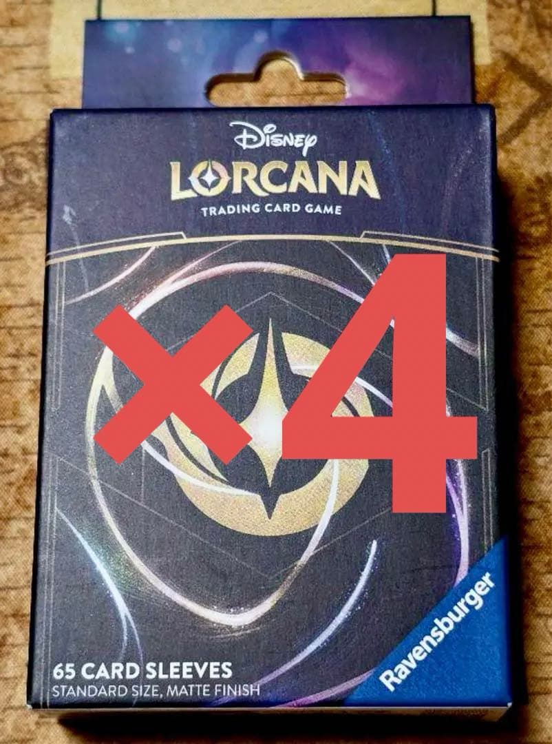 【海外限定】ロルカナ　ロゴ　背面　スリーブ　4個セット