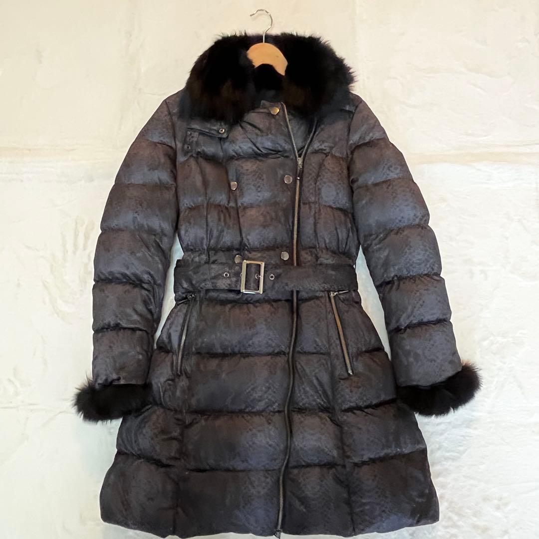 ダーマコレクション ダウンコート フォックスファー 大きいサイズ 【美品】