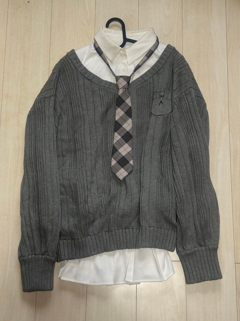 andmary Mimi girls set mini dress gray - メルカリ