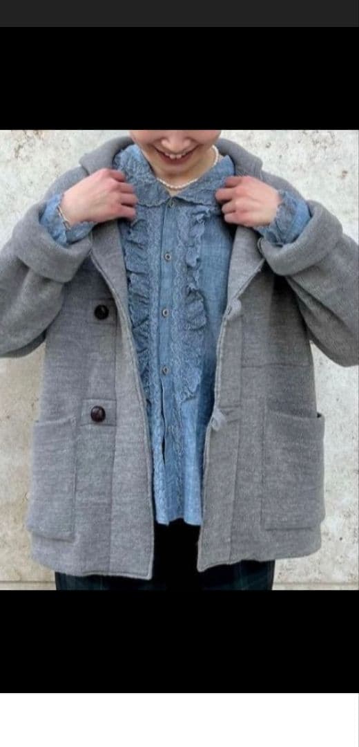 【美品】45R USモーミラノリブの908ダッフルオール／サイズ02