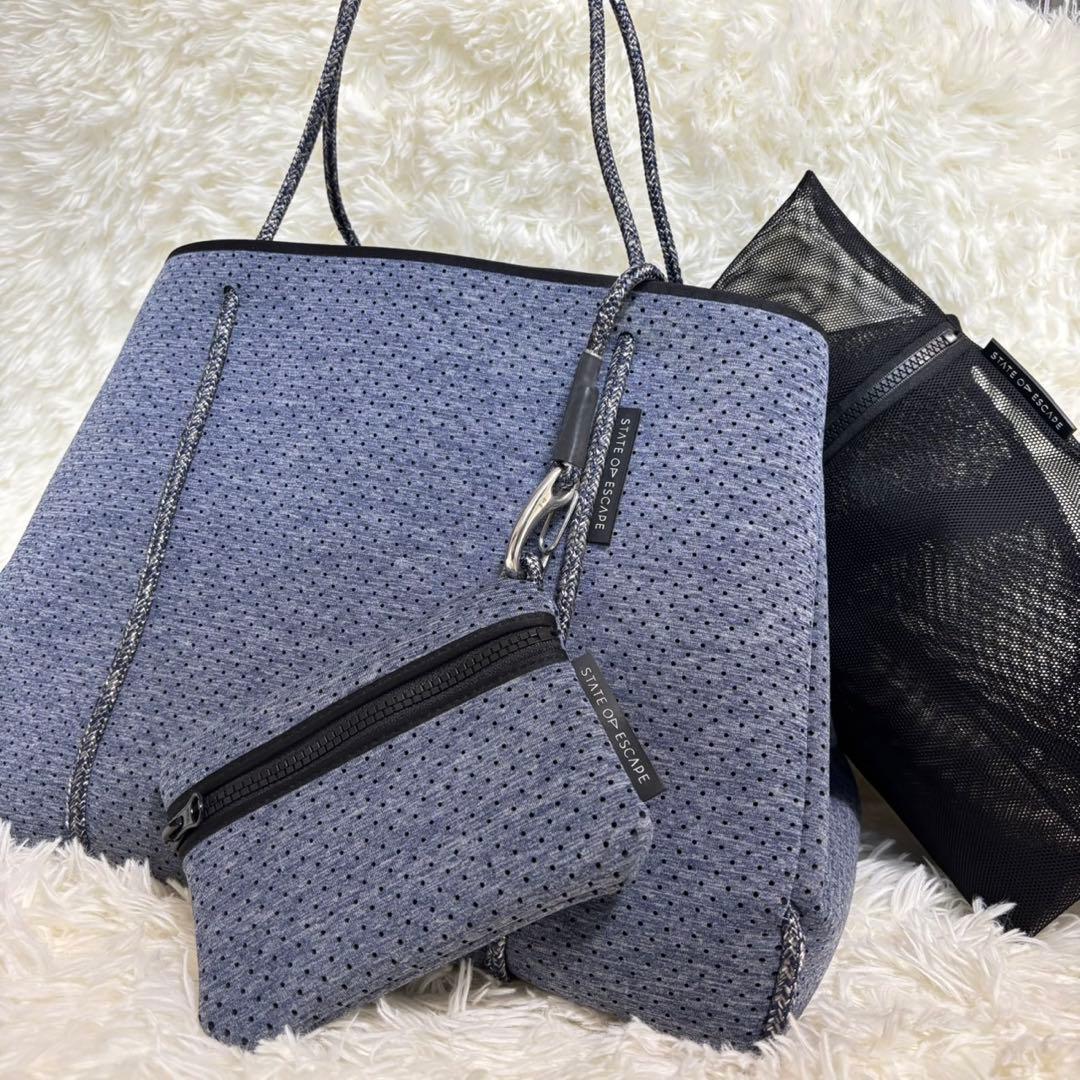 極美品 大容量 レアカラー ステイトオブエスケープ マザーズバッグ ポーチ付き 楽天市場】ステートオブエスケープ トートバッグ エスケープ マザーズ