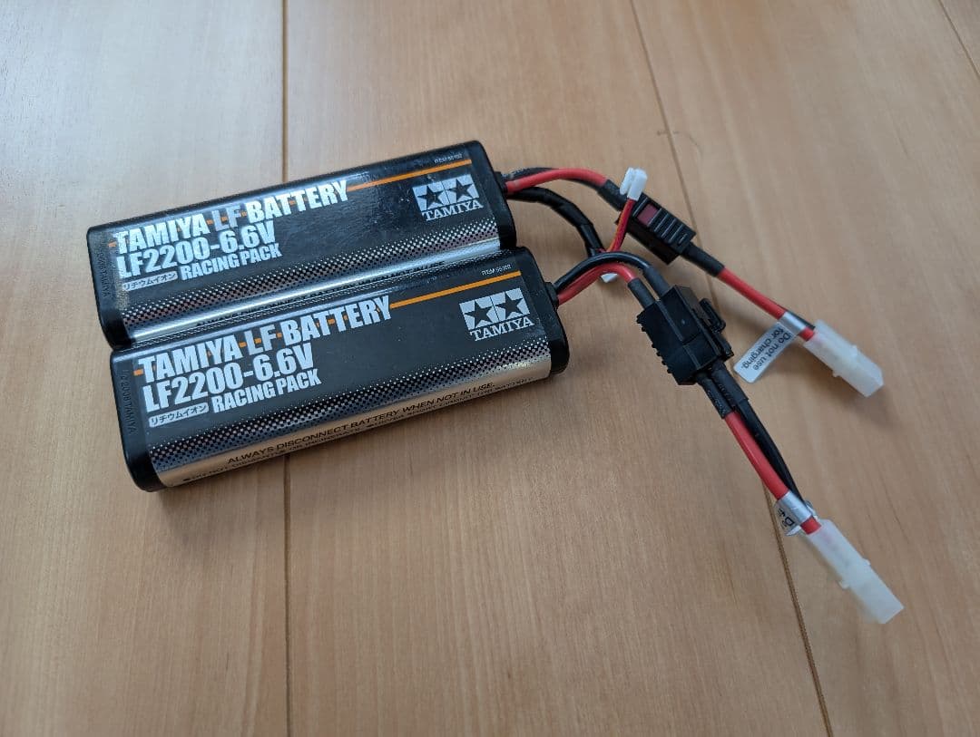 タミヤ LFバッテリー LF2200-6.6V レーシングパック　２個 タミヤ LF2200-6.6V レーシングパック 55102 | 福山ラジコンセンター