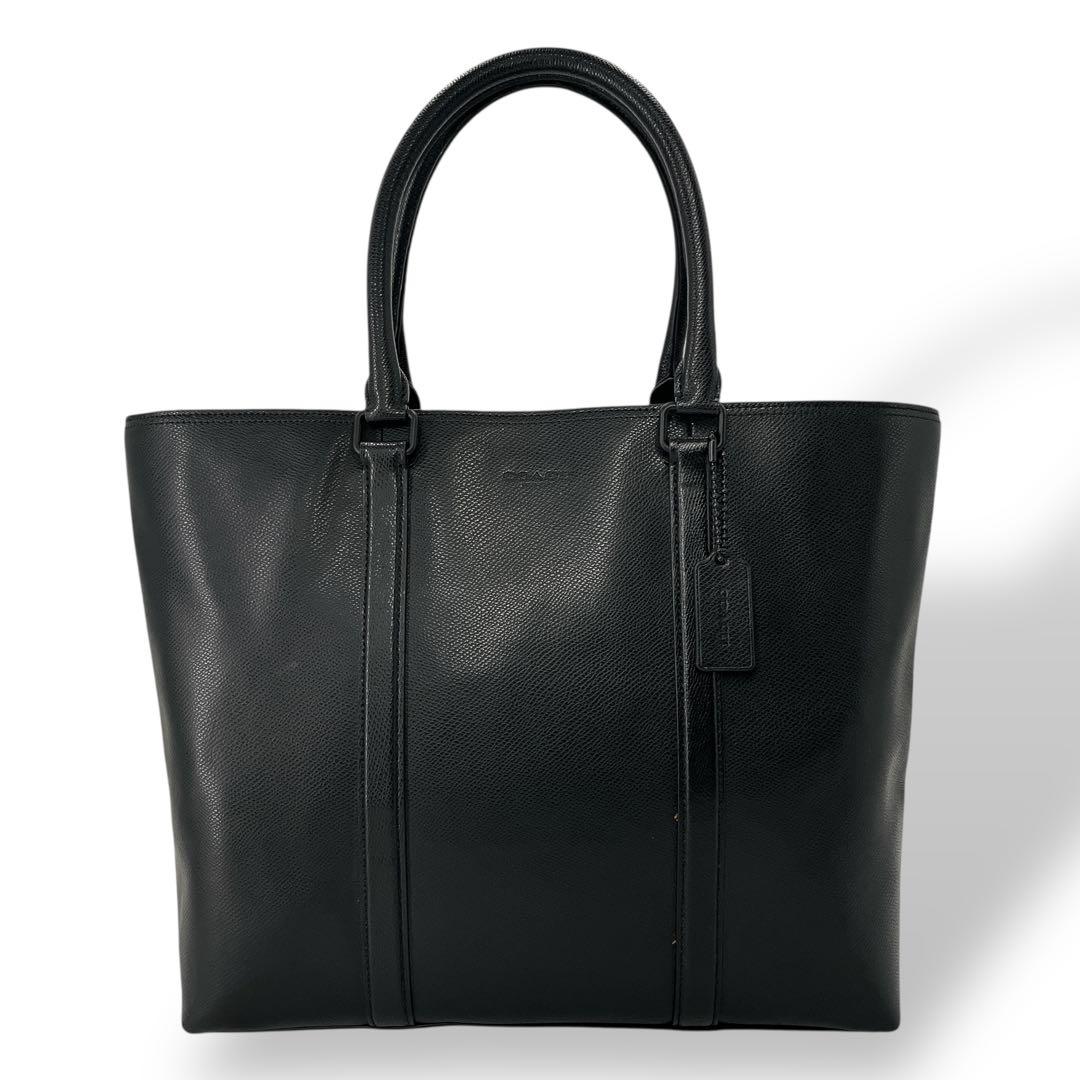 コラボ　別注　コーチ×メルセデスベンツ　トートバッグ　メトロポリタン　レザー　黒