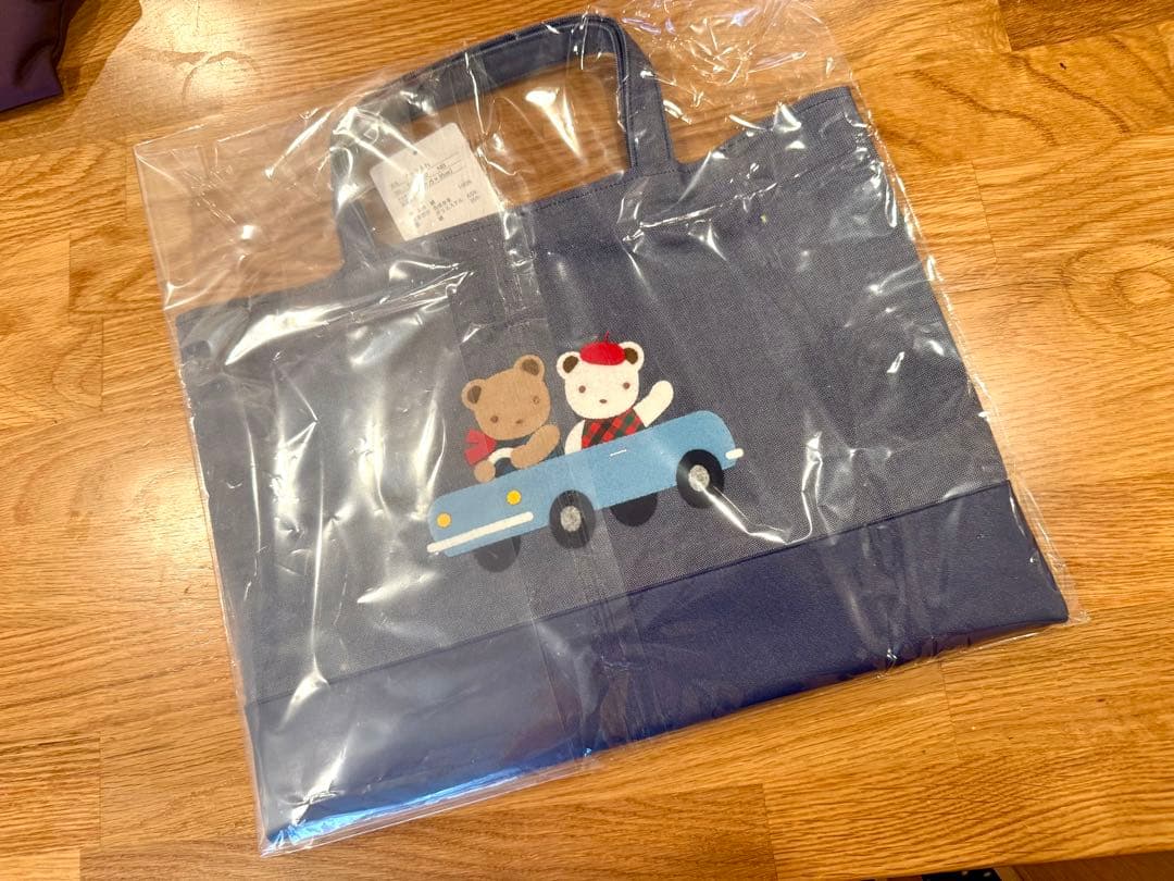 familiar ネイビートートバッグ