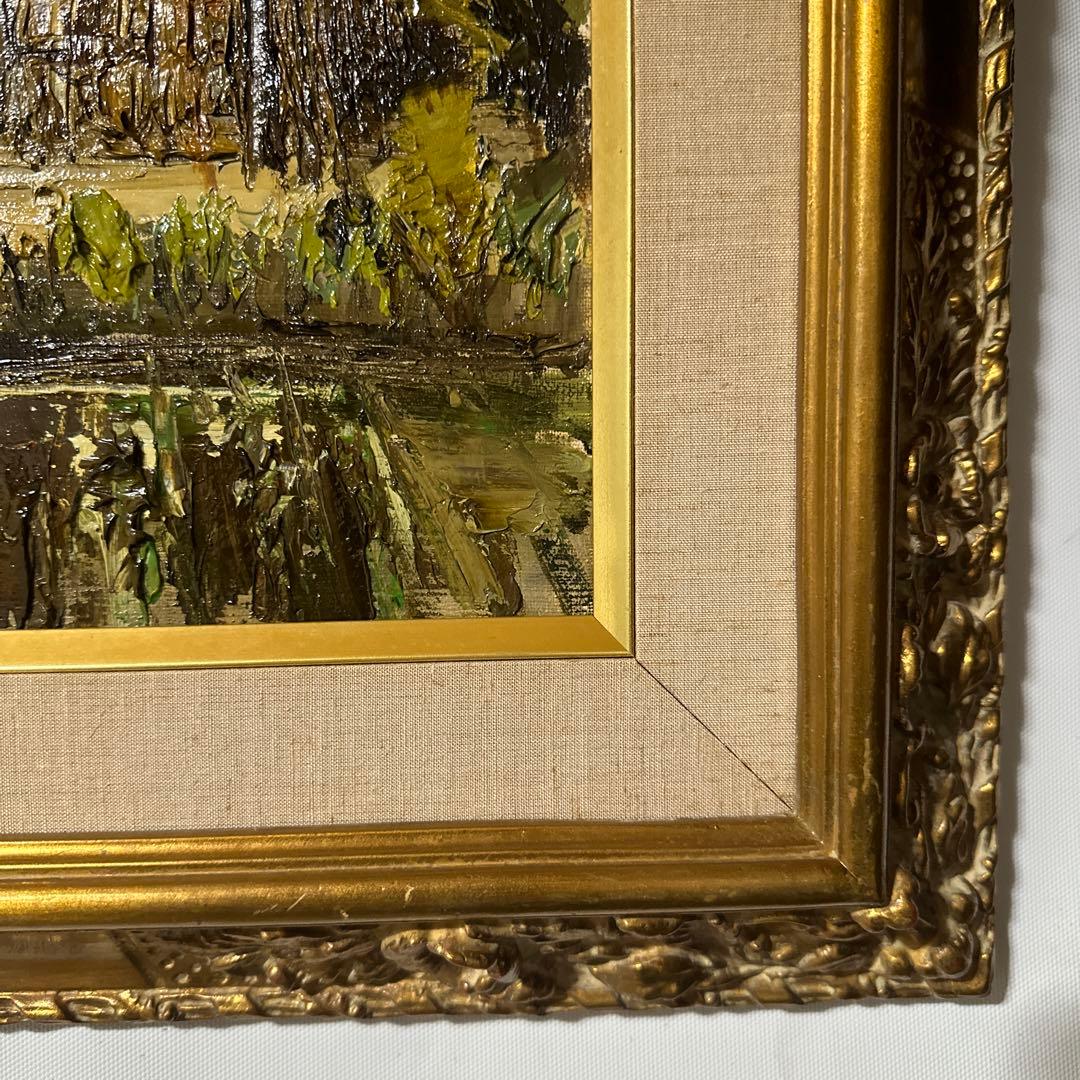 作家作品 若林茂佳 晩秋の信濃路 肉筆 油彩 絵画 価値あり 真作保証