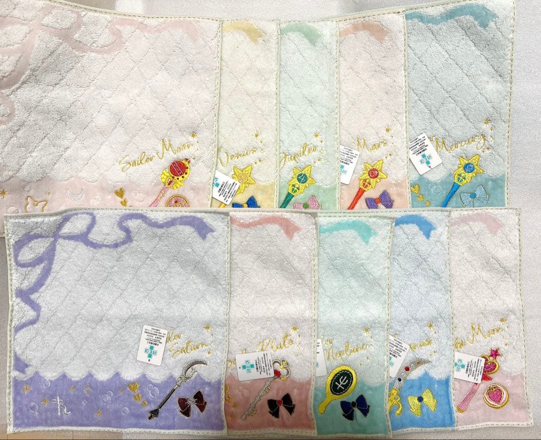 セーラームーン　ストア　タオル　ハンカチ　コンプリート　セット