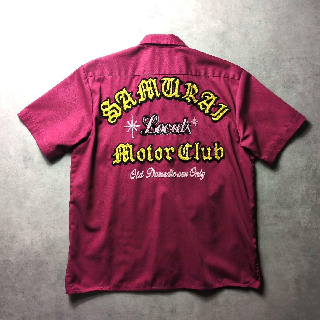 SAMURAI MOTOR CLUB 刺繍 ワークシャツ サムライジーンズ