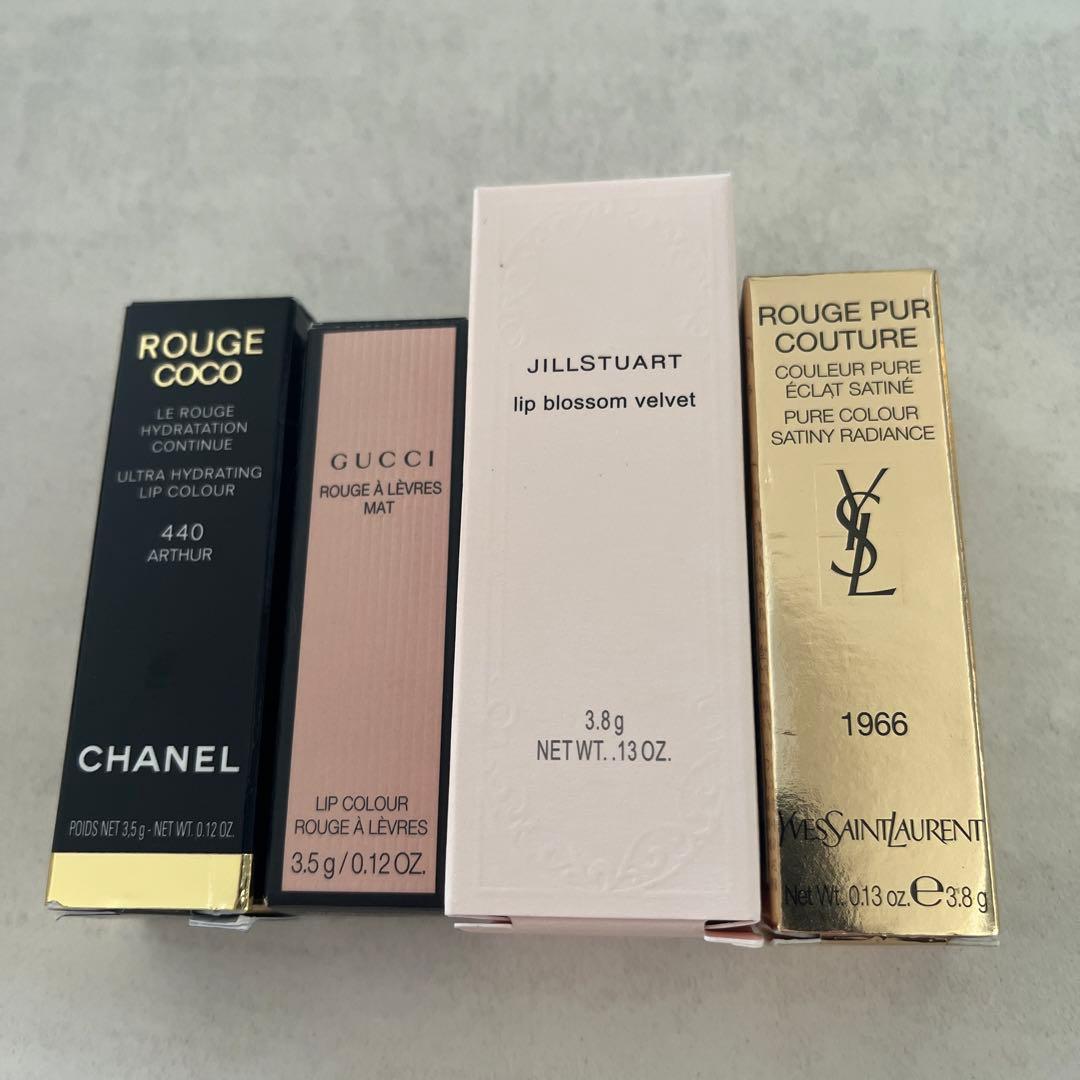 シャネル　YSL グッチ　ジルスチュアート　口紅