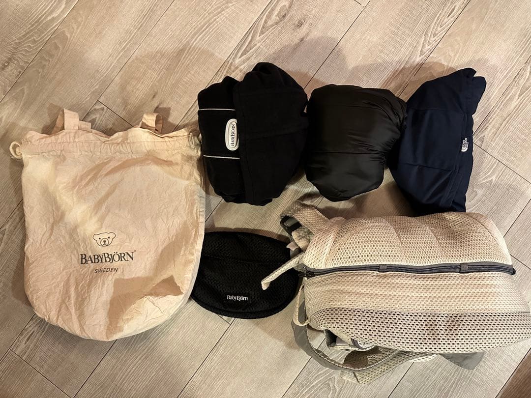 BABYBJÖRN 抱っこ紐 メッシュ 白 6点セット