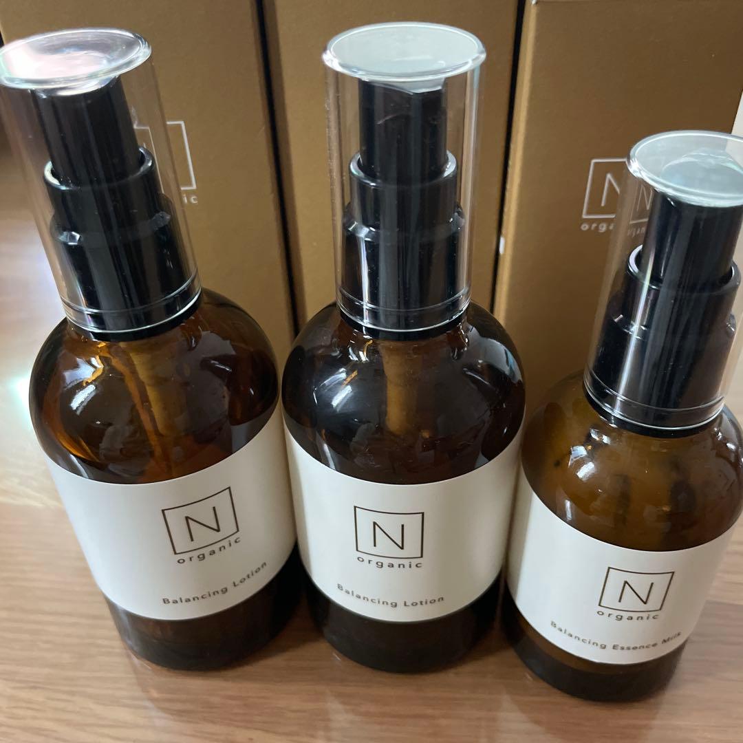 空瓶】N organic バランシングローション エッセンスミルク 3本セット
