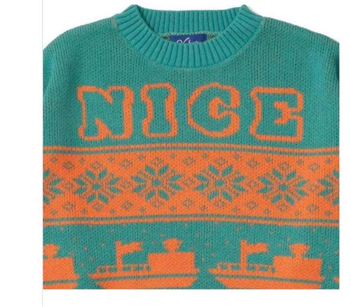 コムドットゆうた着用モデル】ケボズ☆総柄ニット希少Lサイズ 超入手