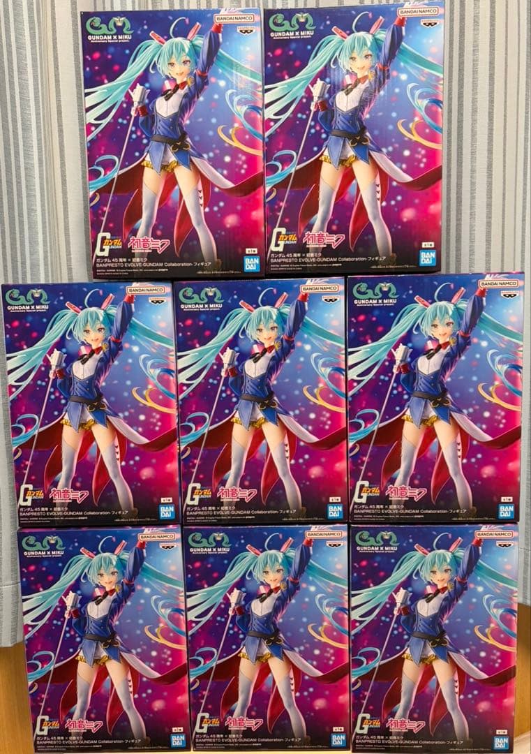 ガンダム45周年☓初音ミク BANPRESTO ガンダムコラボフィギュア 8個