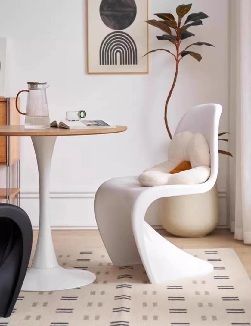 パントンチェア 白 2脚セット リプロダクト シンプル 屋外 室内