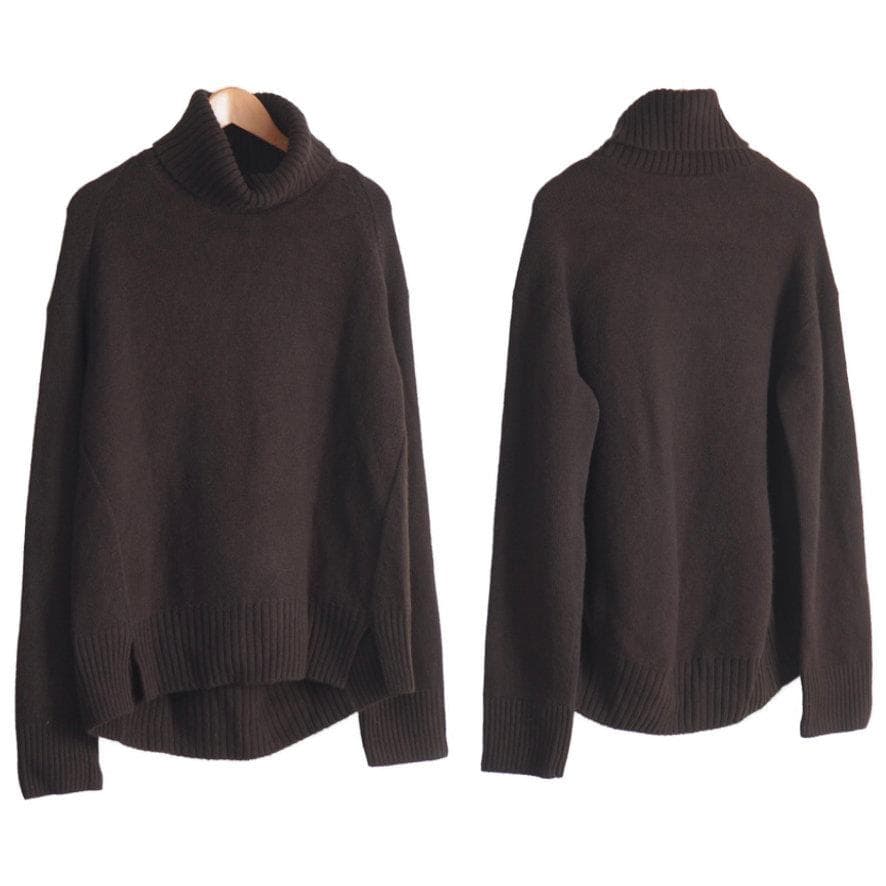 FRAMeWORK AQUAタートルプルオーバー ブラウン フレームワーク