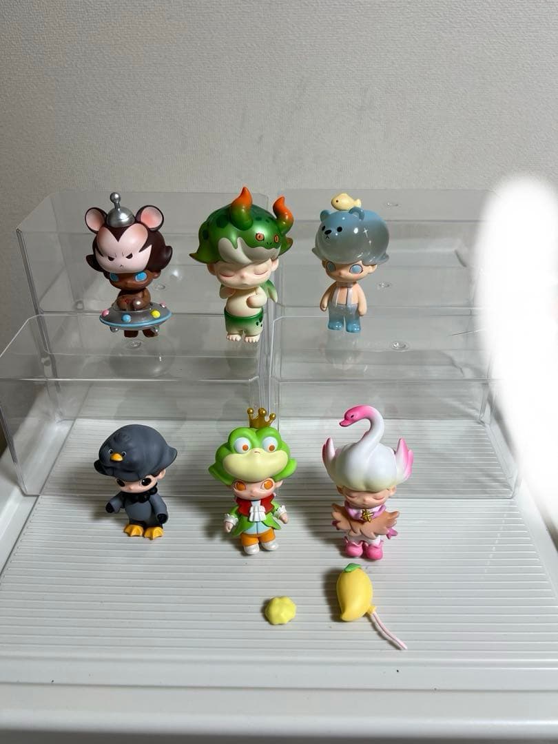 DIMOO 、宇宙旅行、おとぎ話フィギュア、カエル、くま