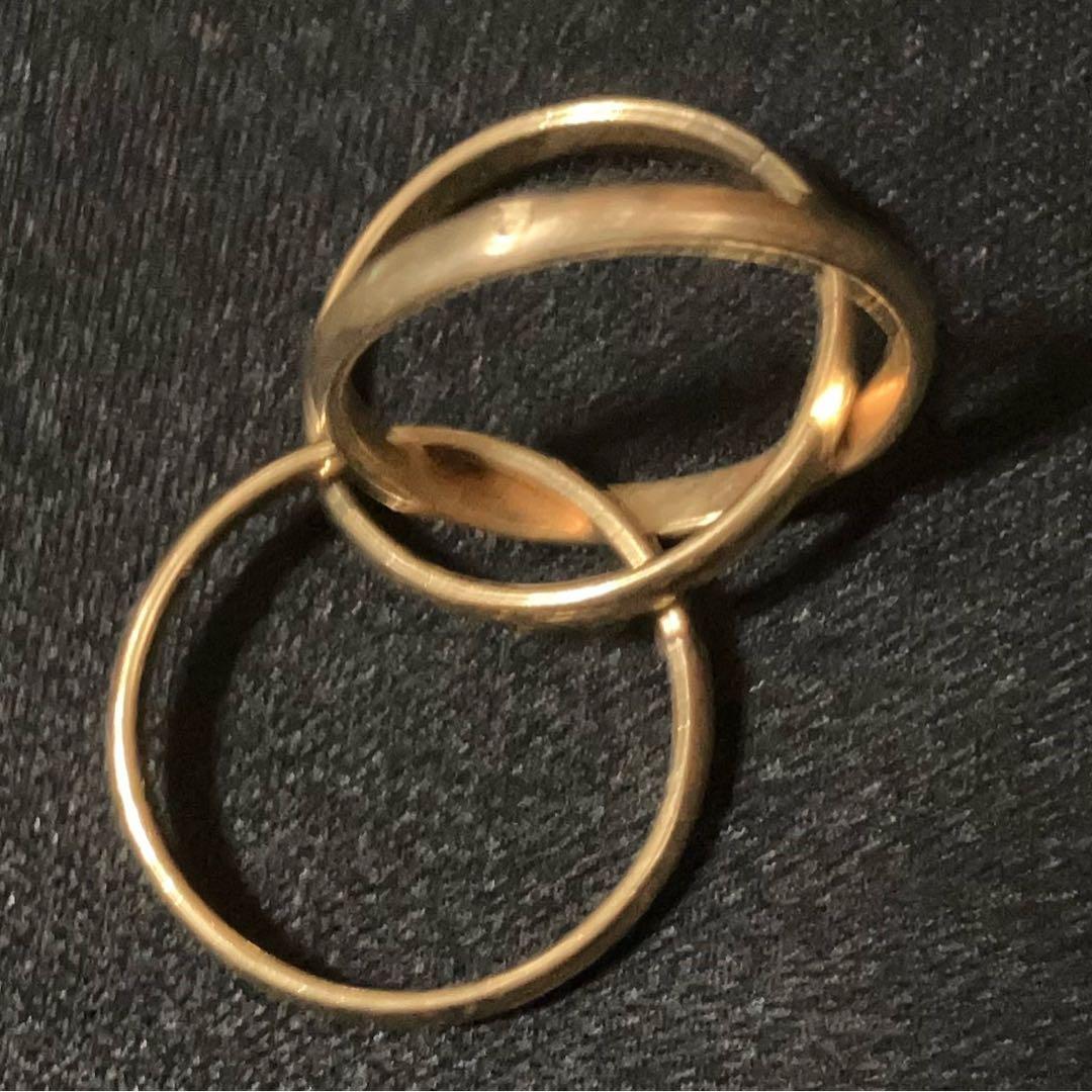 ゴールド 重ねリング