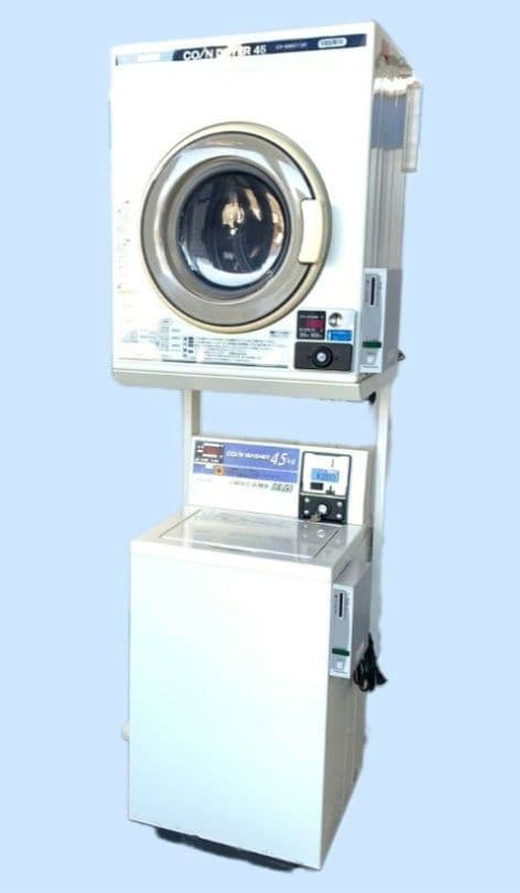 SANYO 業務用式全自動洗濯機＋式電気乾燥機 鍵付き ➁
