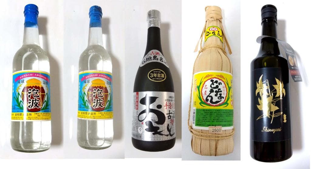 (送料込)八重山泡盛　詰め合わせ　5本セット