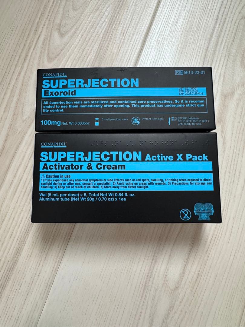 SUPERJECTION Exoroid & Active X Pack 4個