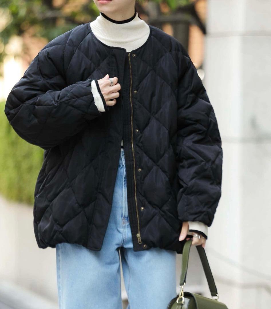 URBAN RESEARCH ☆ コクーンキルティングダウン-1 ブラック