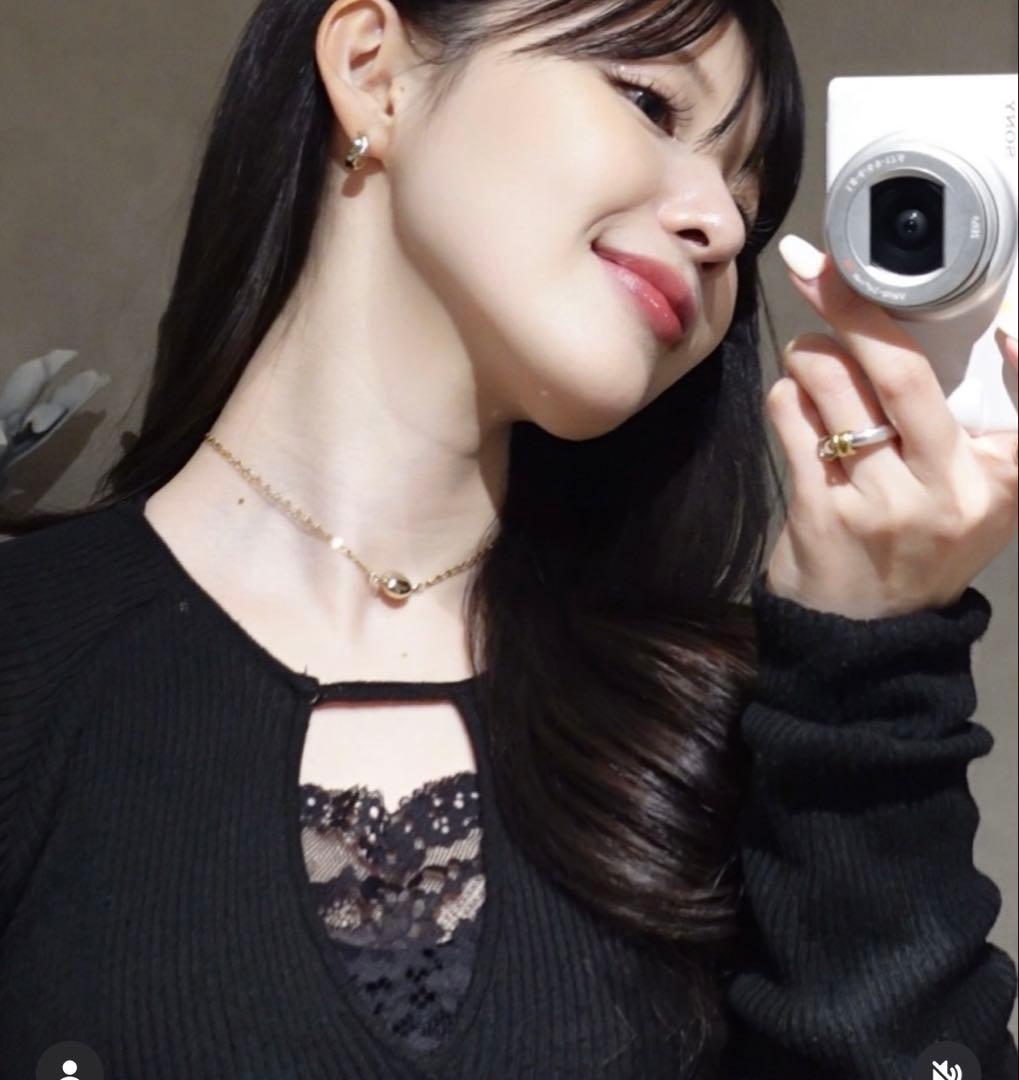 SENEE decollete cut-out bodysuit black - メルカリ