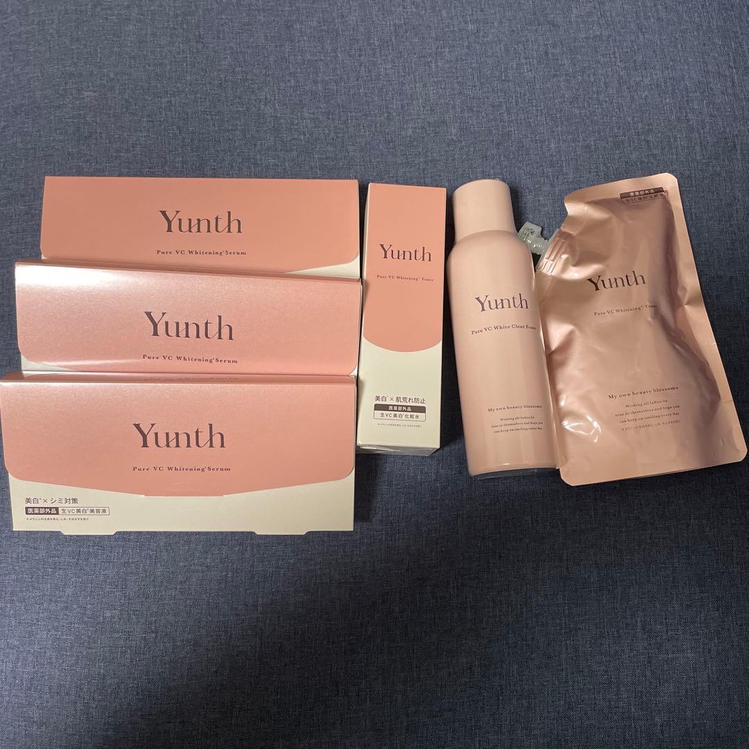 新品Yunth 美容液、化粧水、化粧水詰め替え、クリアフォーム5点セット