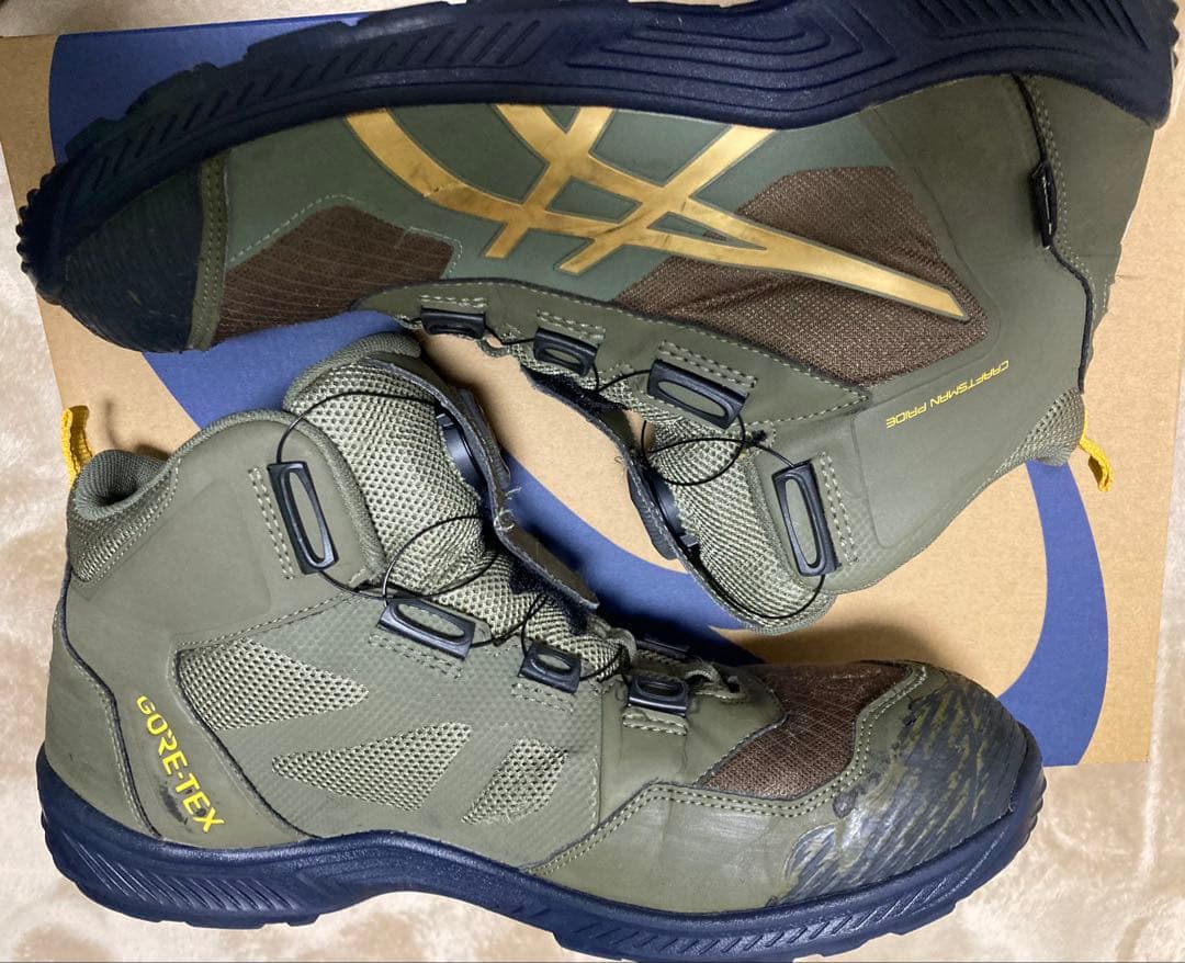 土日限定価格ASICS ウィンジョブ®CP604 G-TX BOA グリーン