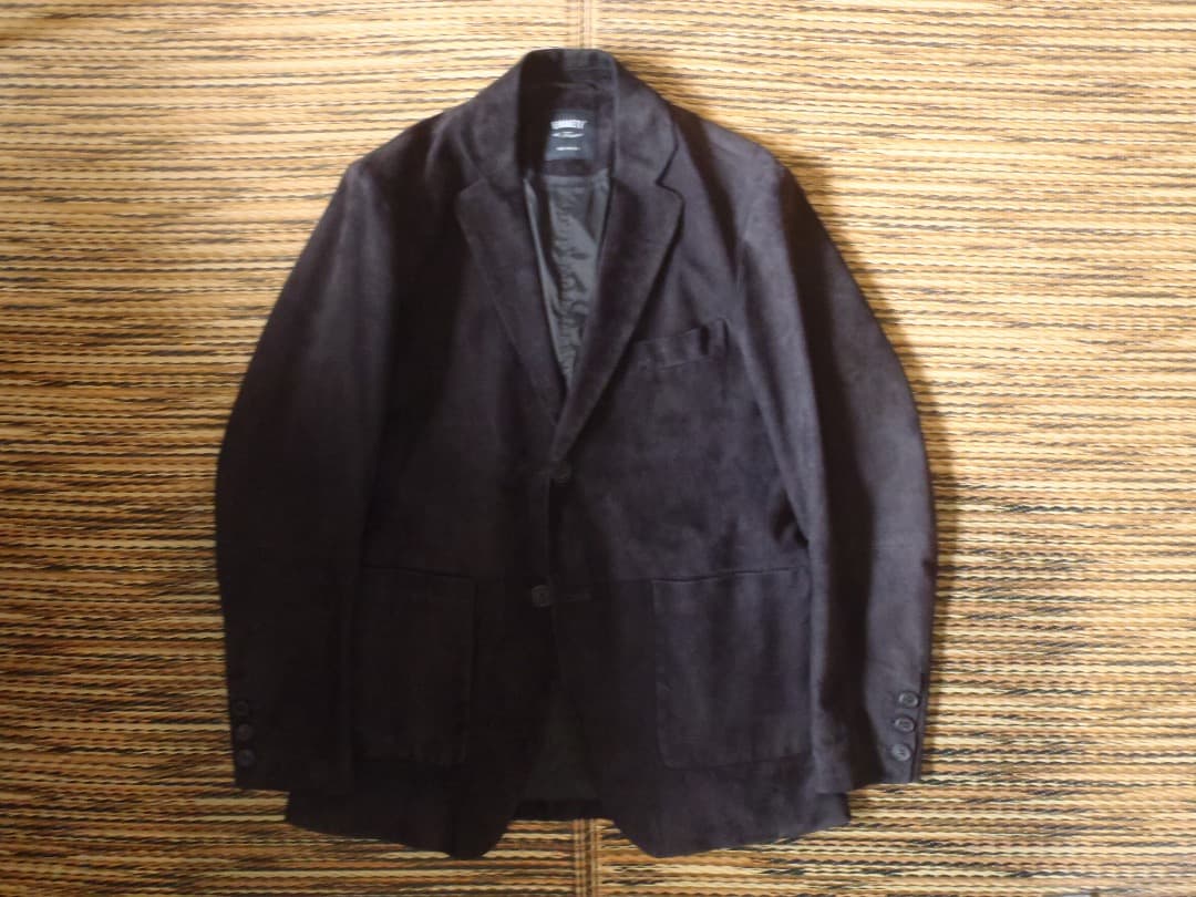 EMMETI エンメティ レザージャケット ネイビー 46 size used