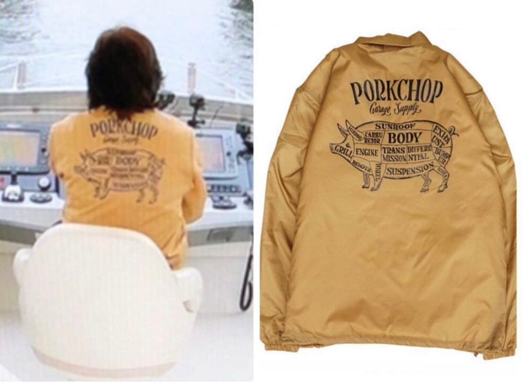 キムタク 私物 さんタク porkchop ポークチョップ コーチジャケット