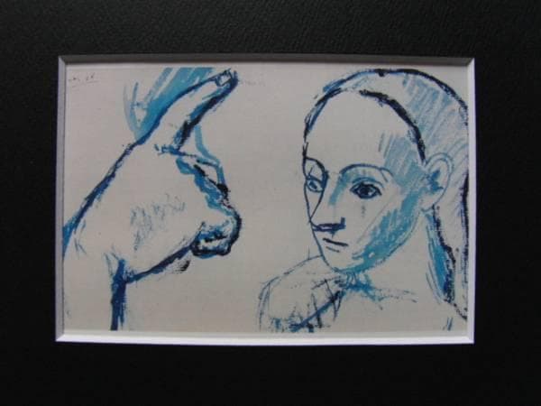 Pablo Picasso、Jrune Fille au Doigt ①