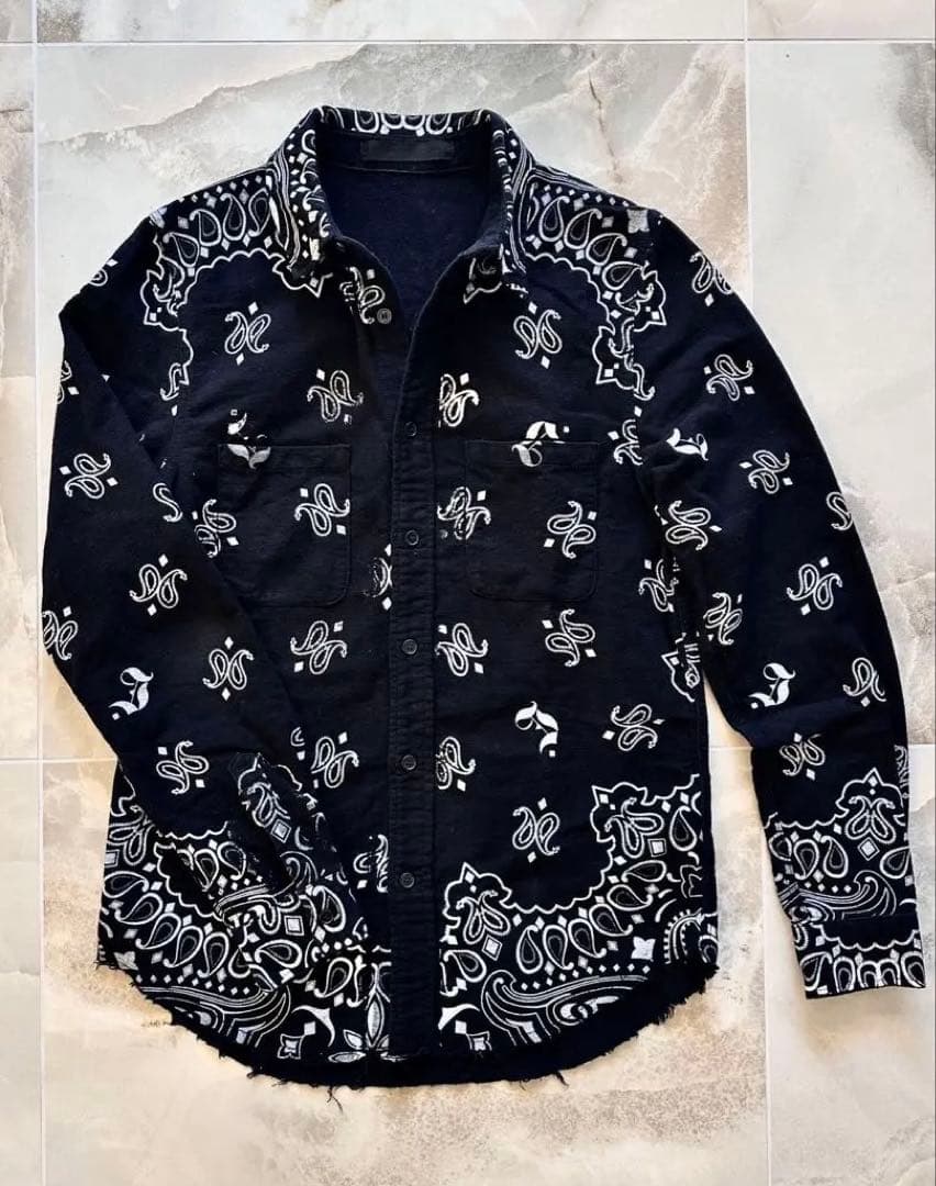 ☆YZERR着用☆【JUN NAKAYAMA】ペイズリーシャツ 46（M） - メルカリ