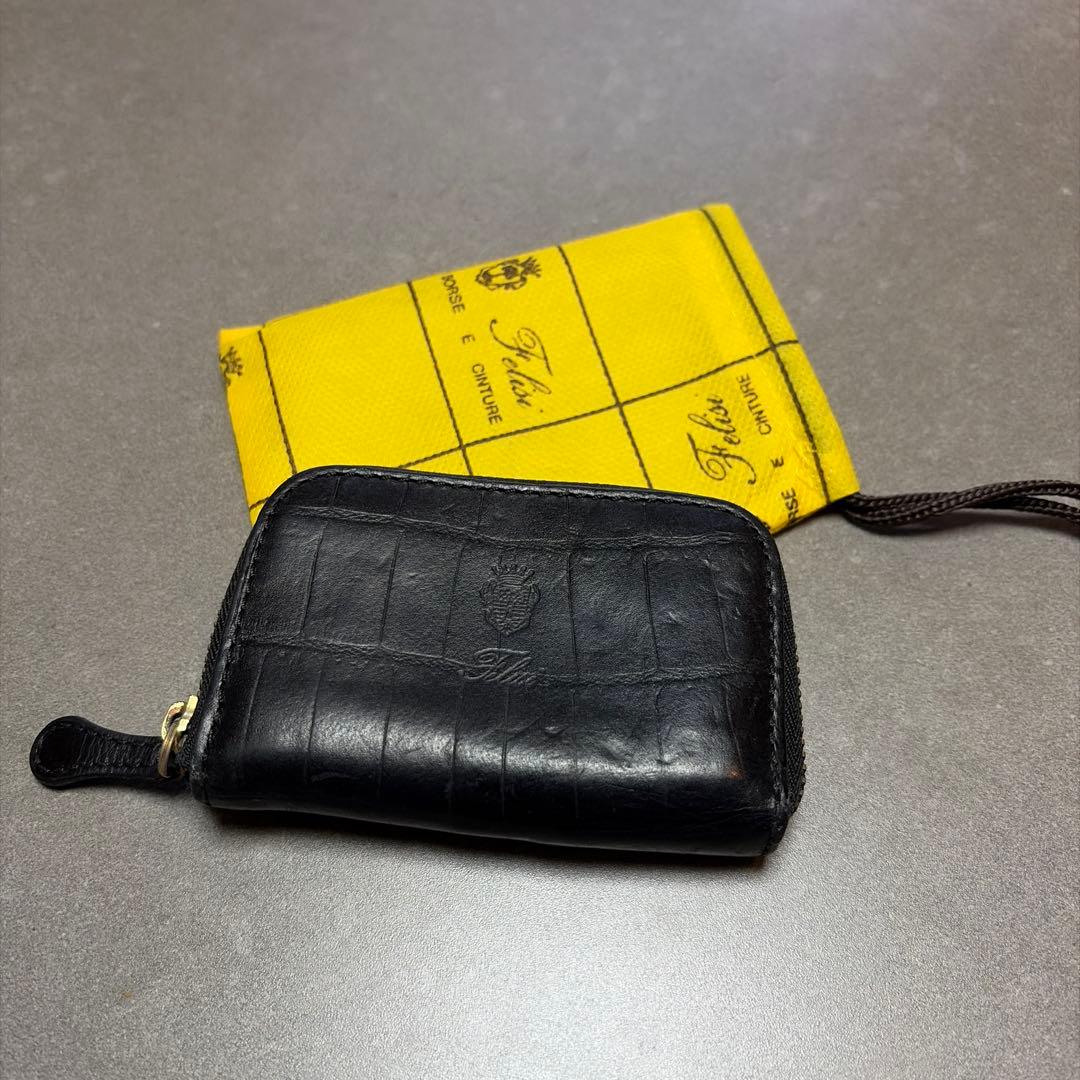 オ*ス様 Felisi/フェリージ　166 クロコ　ミニ財布