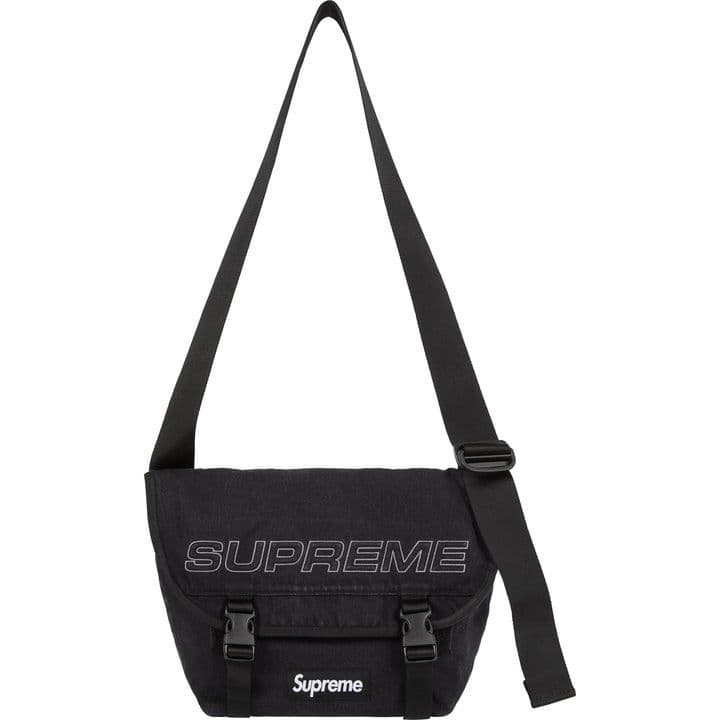 Supreme 25FW Denim Messenger Bag Black - メルカリ