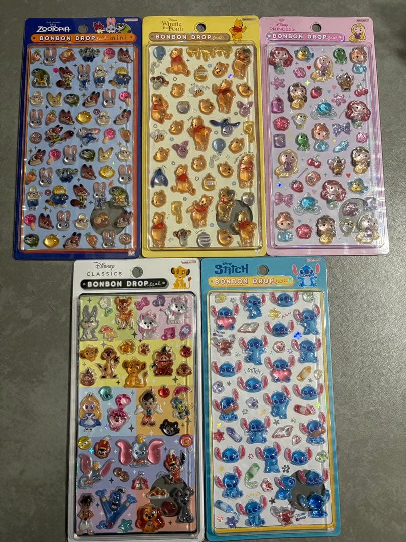 ボンボンドロップシール ディズニー