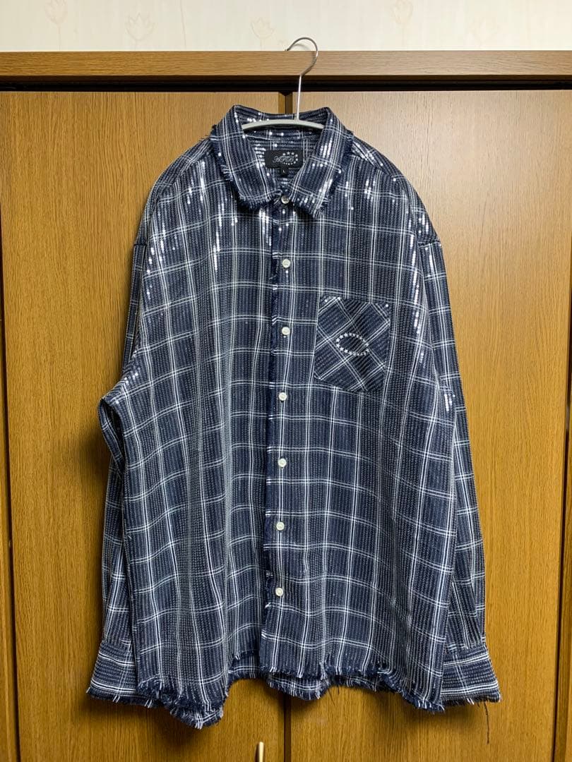 AFB  FLASH別注スパンコールシャツ