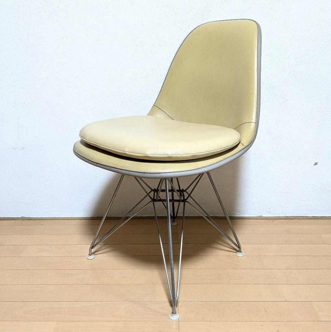 希少 正規品 ハーマンミラー イームズ シェルチェア ナウガレザー パッド付 1