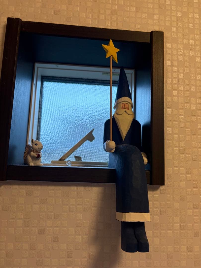 イソベサンタ　お座りサンタ　ブルー