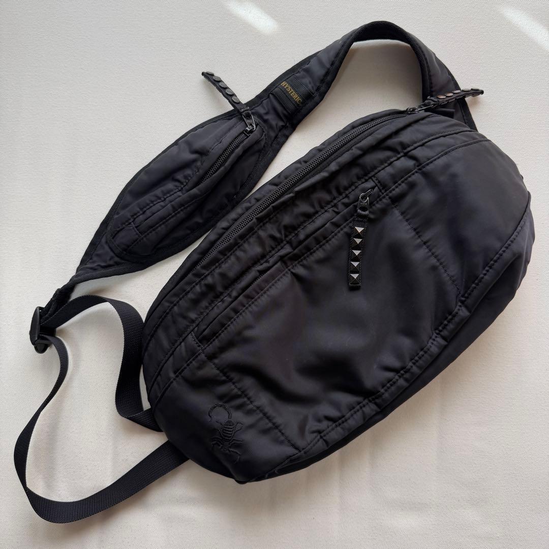 ヒステリックグラマー スコーピオン刺繍 ボディバッグ Hysteric ロック