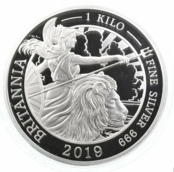 純銀】ブリタニア ウナ&ライオン 1㌔ 銀貨 - メルカリ