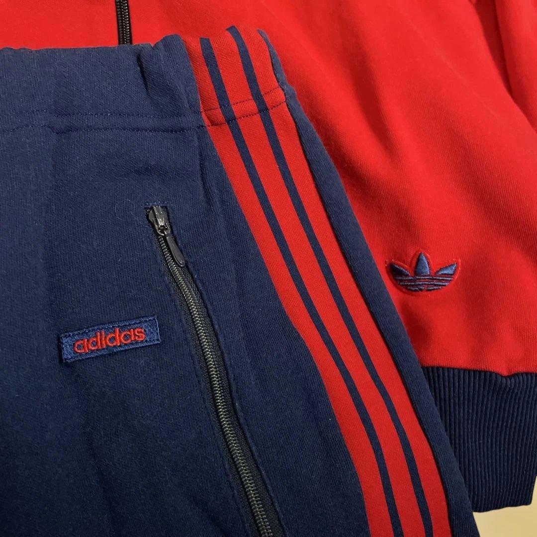 80's adidas ジャージセットアップ 2号 ビンテージ - メルカリ