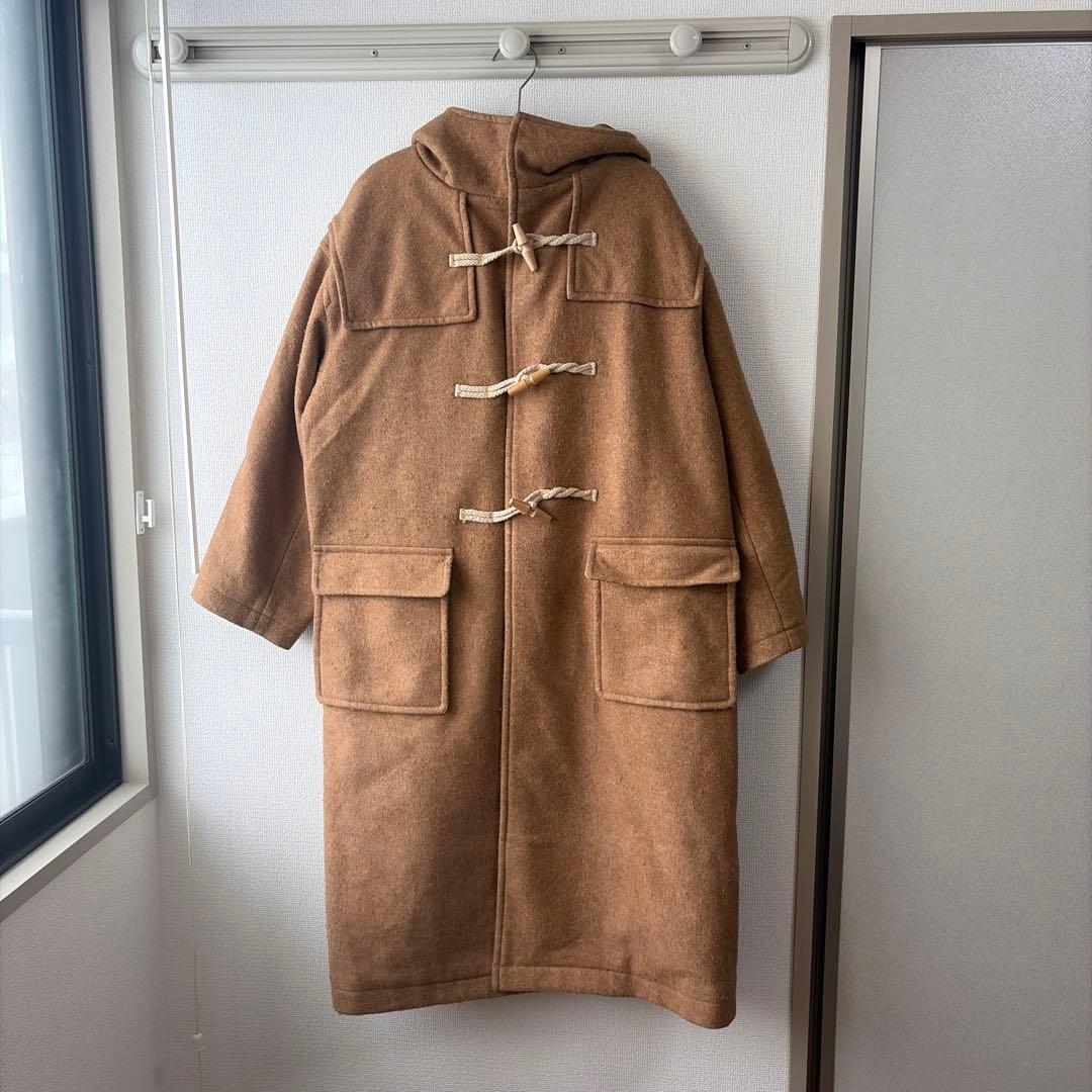 ブラウン ダッフルコート フード付き 大きいサイズ - メルカリ