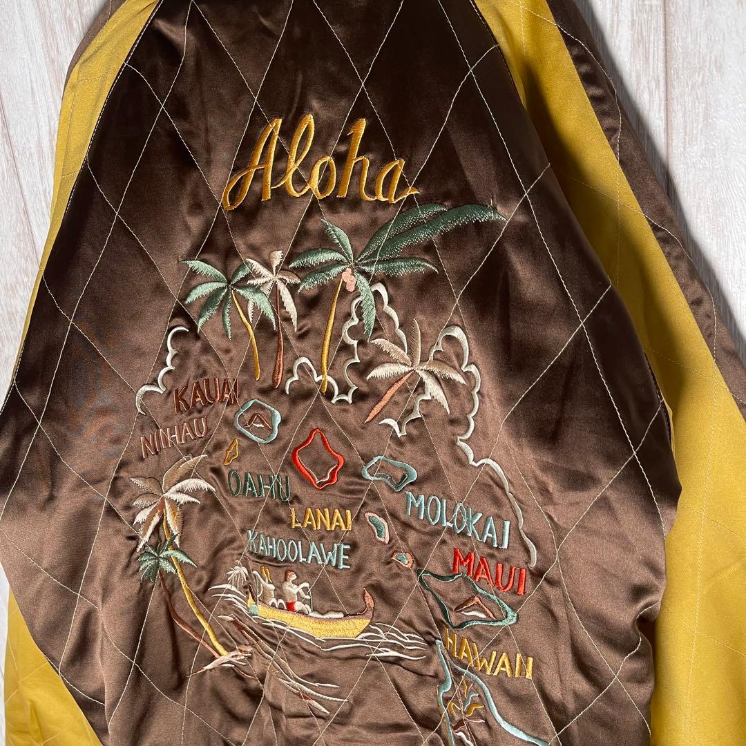 希少モデル】テーラー東洋 別珍 ハワイ 龍 フラガール リバーシブル