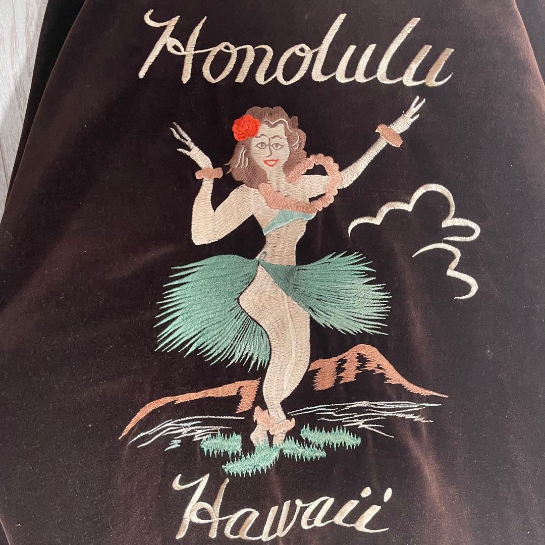 希少モデル】テーラー東洋 別珍 ハワイ 龍 フラガール リバーシブル