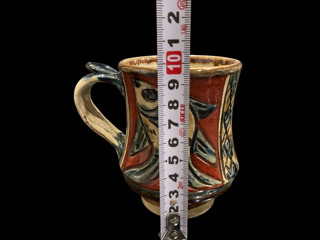壺屋陶器 新垣 勲 マグカップ やちむん 魚 沖縄 壺屋焼 - メルカリ