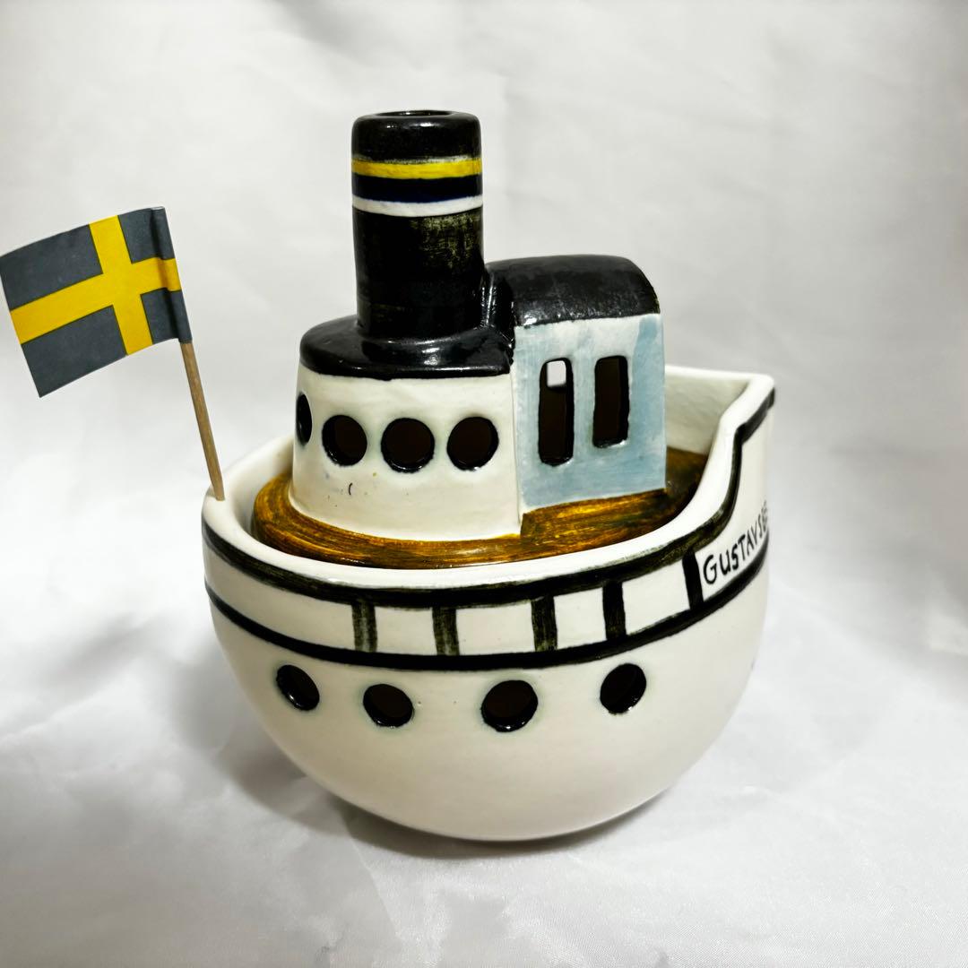 GUSTAVSBERG 船型キャンドルホルダー