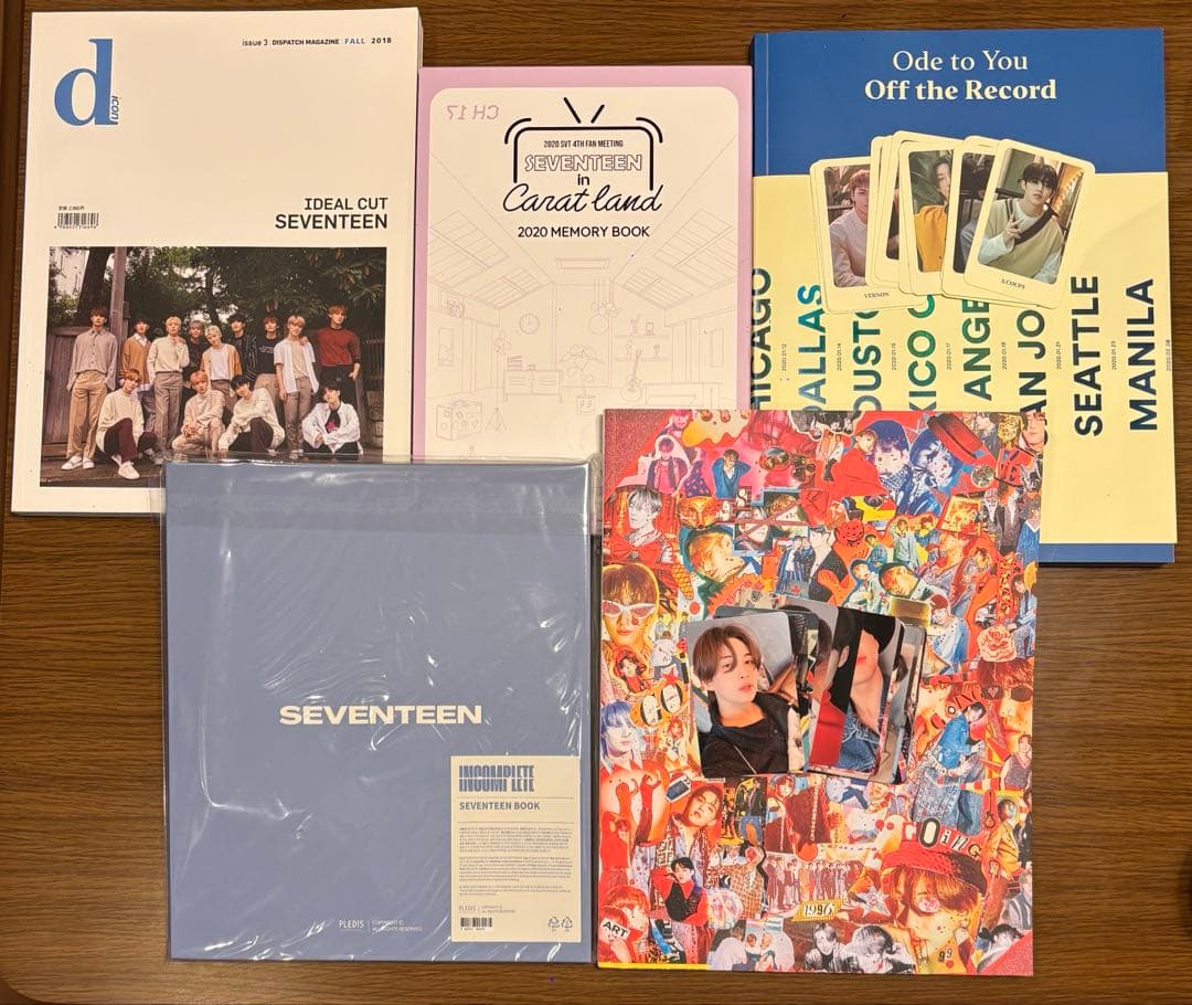 トレカ付 SEVENTEEN フォトブック メモリーブック 5点セット