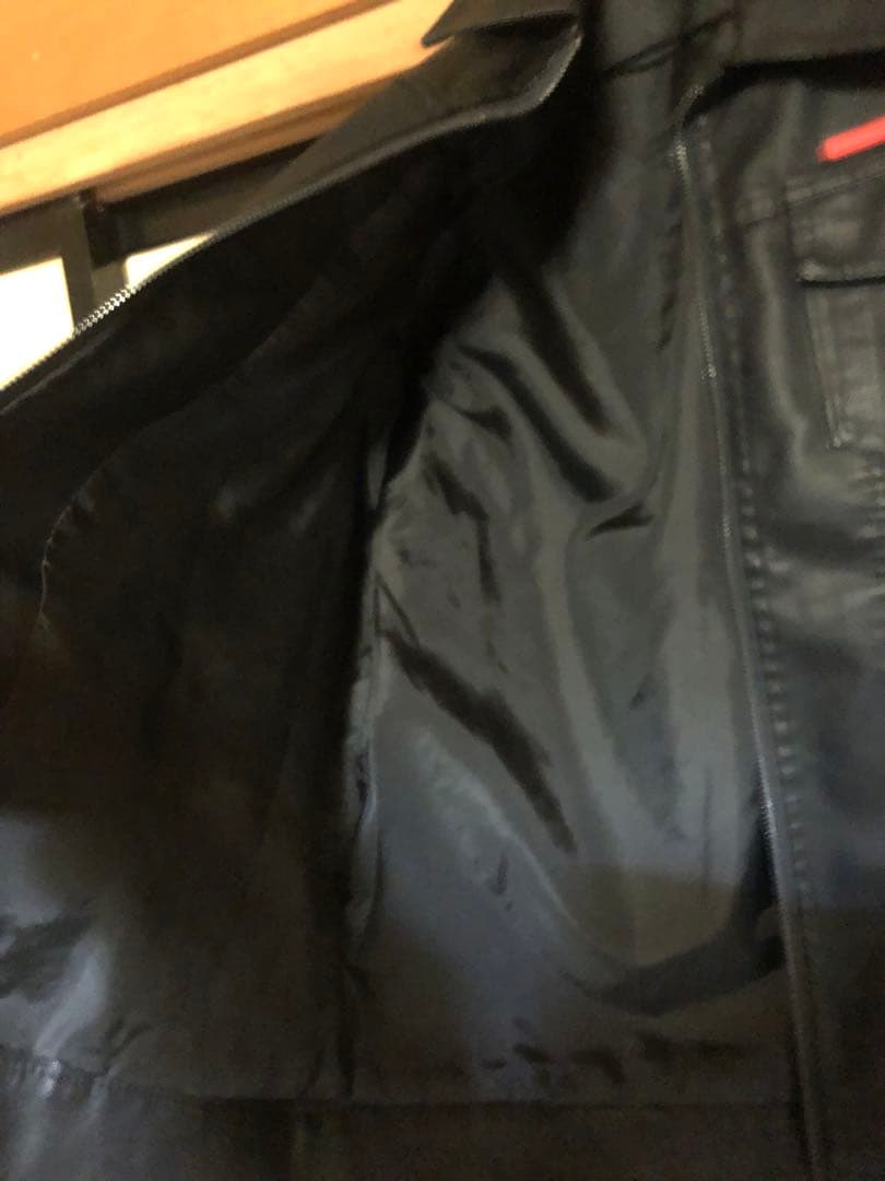 PRADA プラダ ノベルティ シングルライダース 革ジャン ユニセックス M