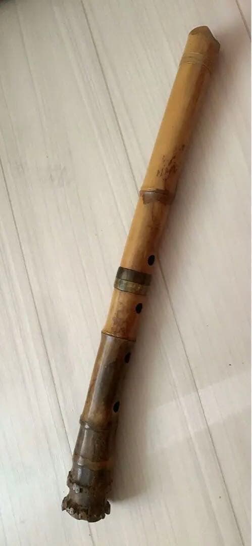 直水銘尺八　都山流　一尺六寸　鼈甲繋ぎ