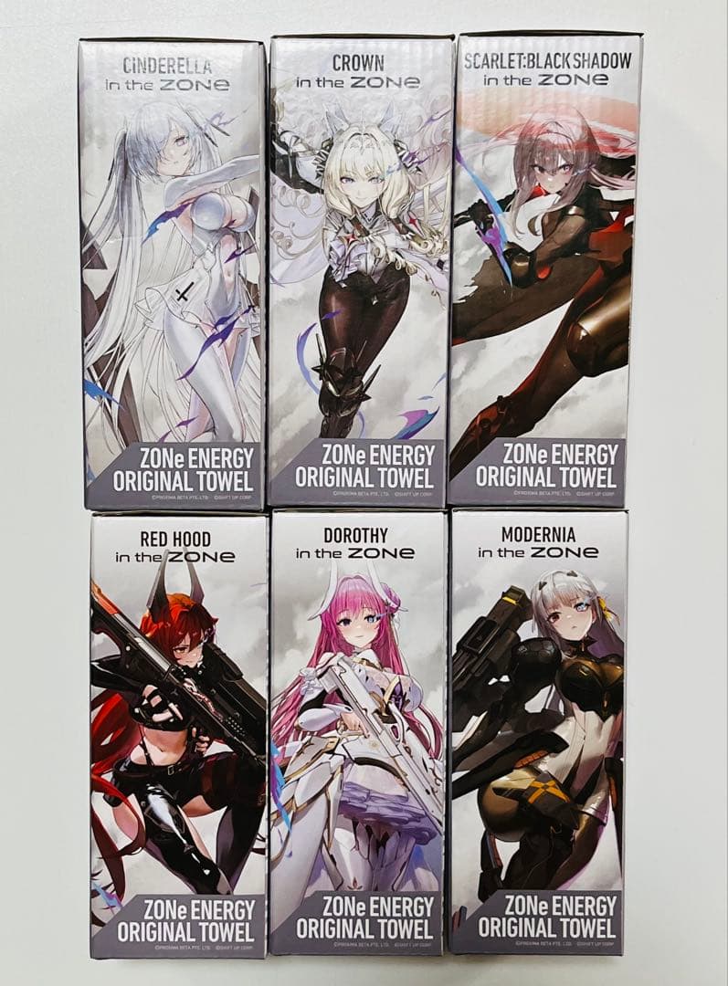 ZONE × NIKKE オリジナルタオル タオルのみ 6種 コンプ - メルカリ
