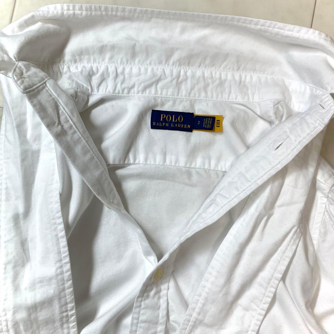 美品 ポロラルフローレン タイネックブラウスシャツ リボン ポニー刺繍